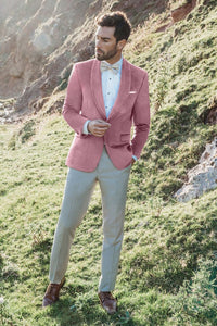 "Venice" Dusty Rose Velvet Dinner Jacket (Separates)