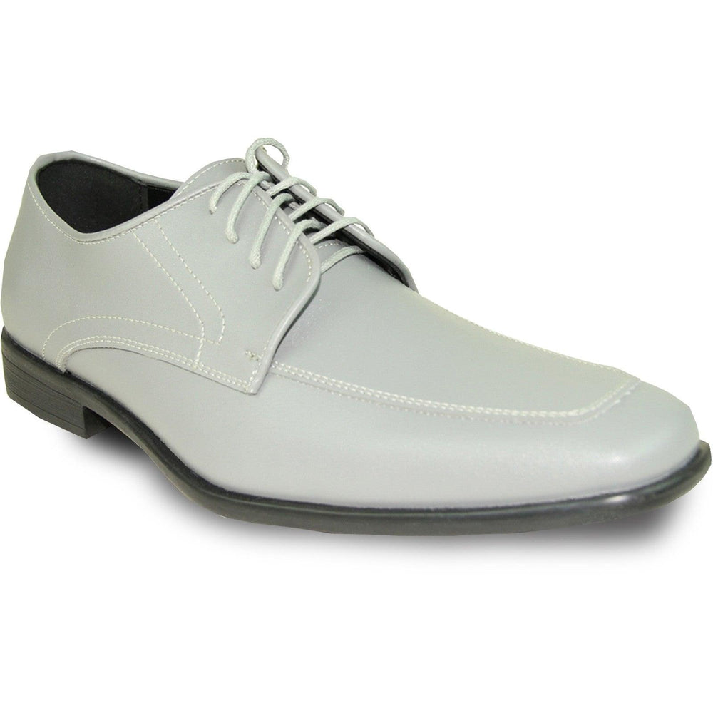 Allure Shoes Men's Charcoal Grey Oxford Lace Up Dress & Tuxedo Shoe - USA Men's Outlet