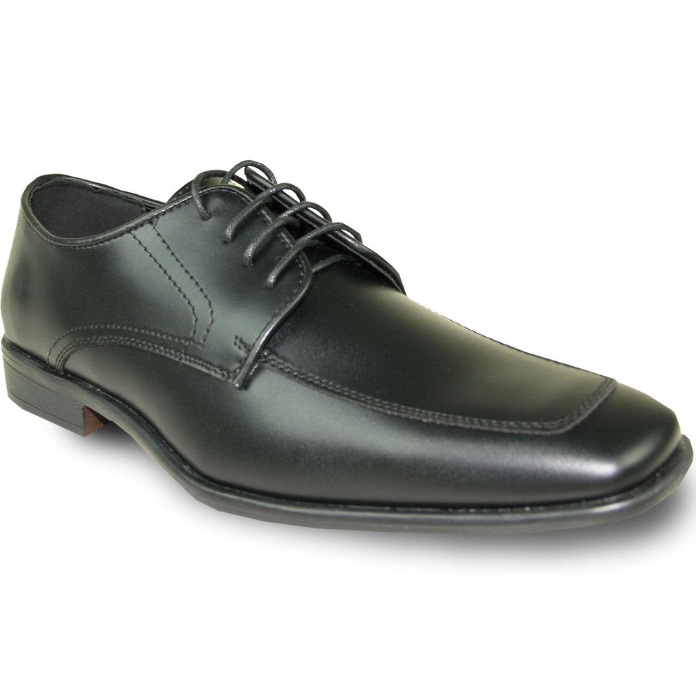 "Allure Shoes Men's Matte Black Lace Oxford Dress & Tux Shoe" - USA Men's Outlet