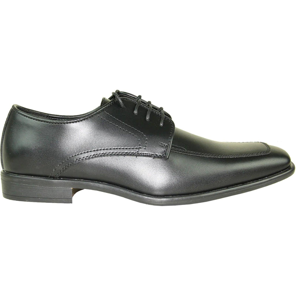 "Allure Shoes Men's Matte Black Lace Oxford Dress & Tux Shoe" - USA Men's Outlet