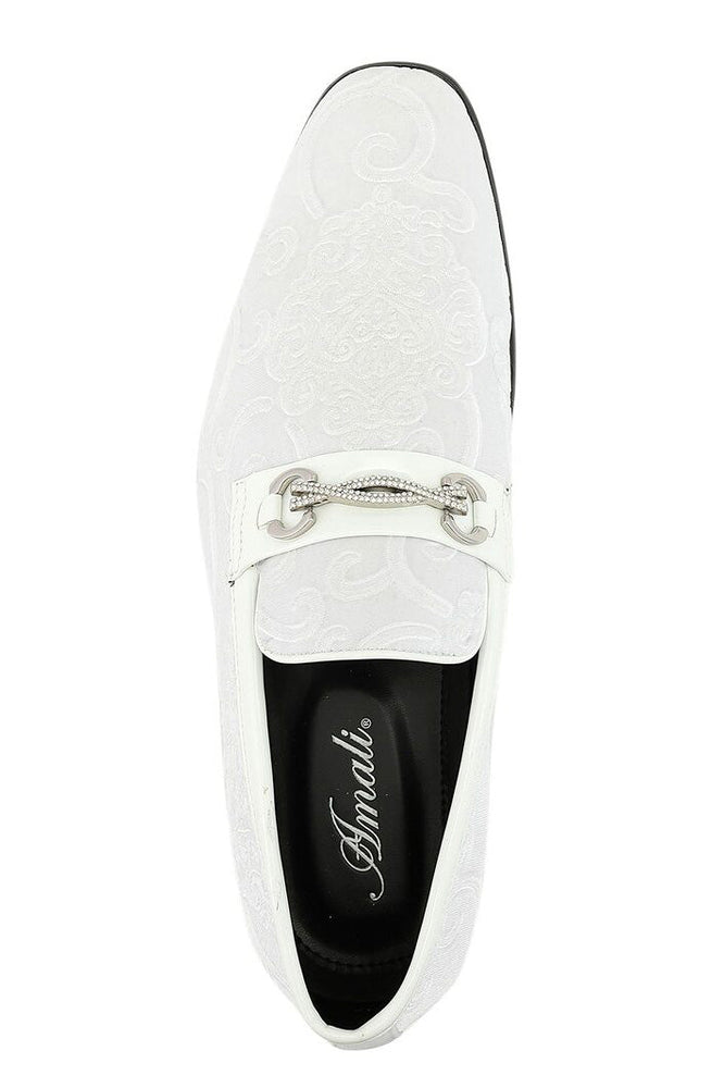 "Throne" White Tuxedo Shoes