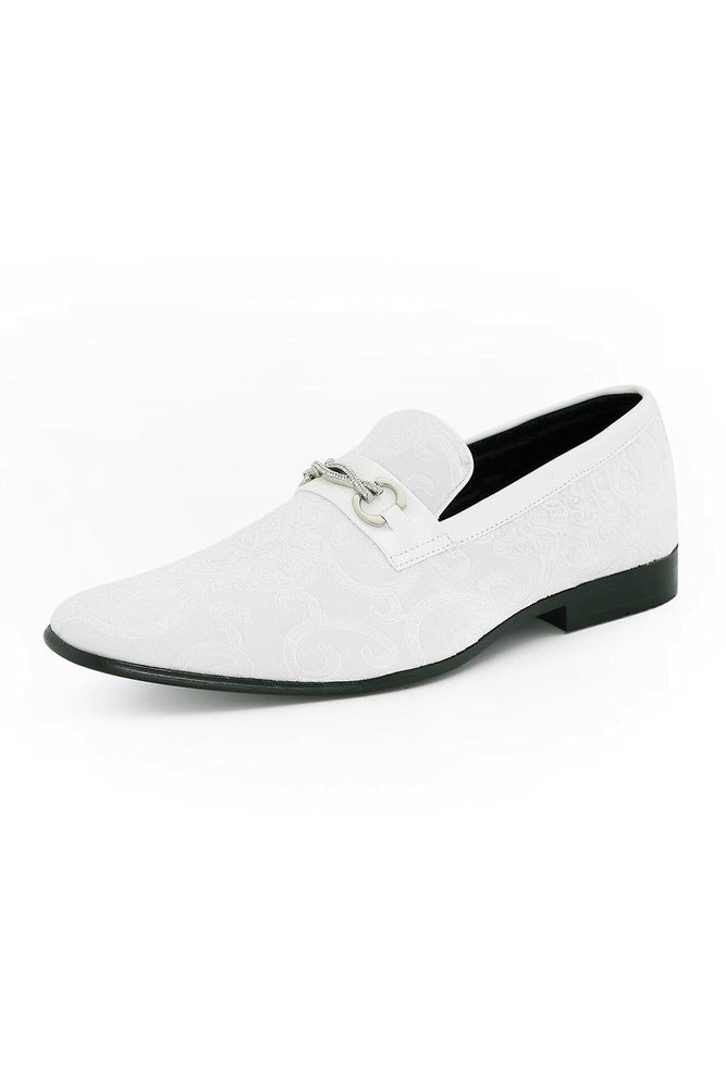 "Throne" White Tuxedo Shoes