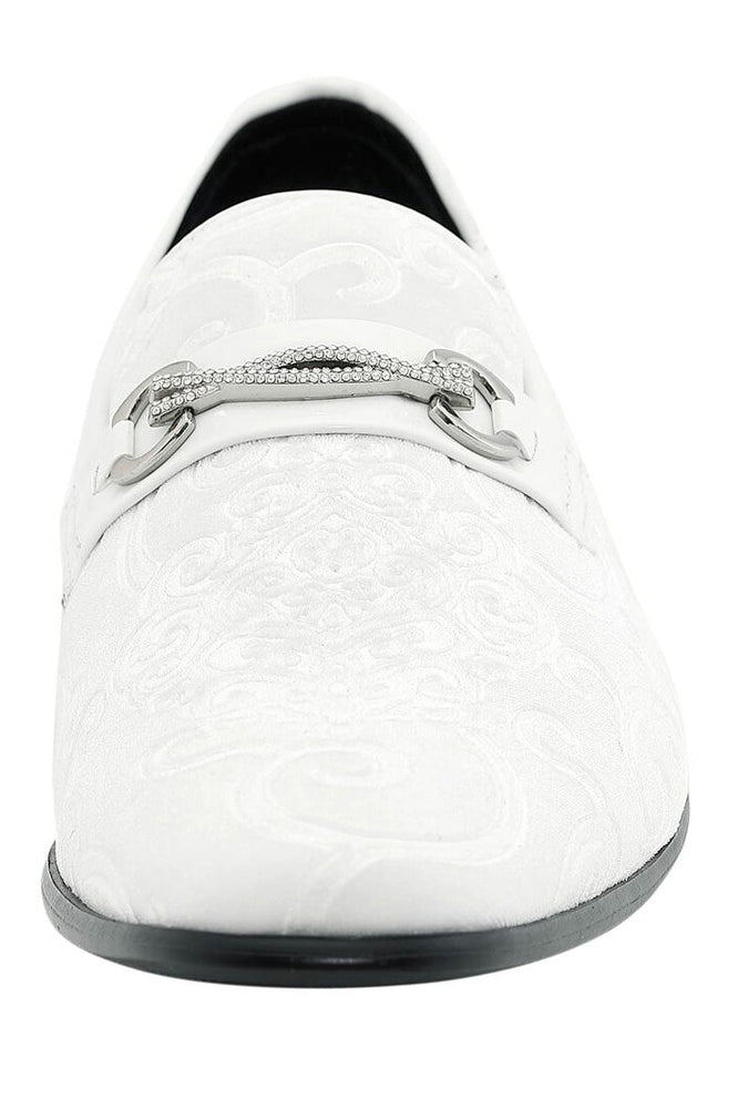 "Throne" White Tuxedo Shoes