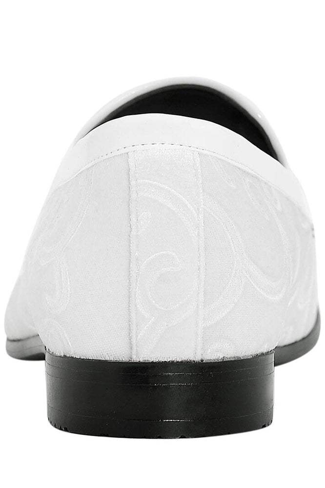 "Throne" White Tuxedo Shoes