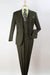 Apollo King: Classic Wide Lapel Slant Vest Suit in Olive Green - USA Men's Outlet