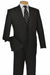 Apollo King Men's Black 2-Button Modern Fit Poplin Suit - USA Men's Outlet