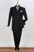 "Apollo King Men's Classy Three-Quarter Length DB Suit –Black" - USA Men's Outlet