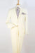 Apollo King Men's Ivory Wool-Feel 2-Button Modern Fit Suit - USA Men's Outlet