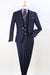 "Apollo King Men's Navy Vested Suit: Modern Fit & Peak Lapel" - USA Men's Outlet