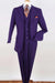 Apollo King Men's Purple Classic Fit Vested Suit - USA Men's Outlet