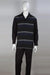 "Apollo King Men's Striped Leisure Suit - Timeless Casual Style" - USA Men's Outlet