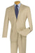 Apollo King Men's Tan Wool-Feel 2-Button Modern-Fit Suit - USA Men's Outlet