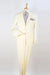 "Apollo King Men's Two Button Modern Fit Ivory 2-Piece Suit" - USA Men's Outlet