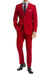 "Apollo King Red Two-Button Suit - Modern Fit & Sophisticated Style" - USA Men's Outlet