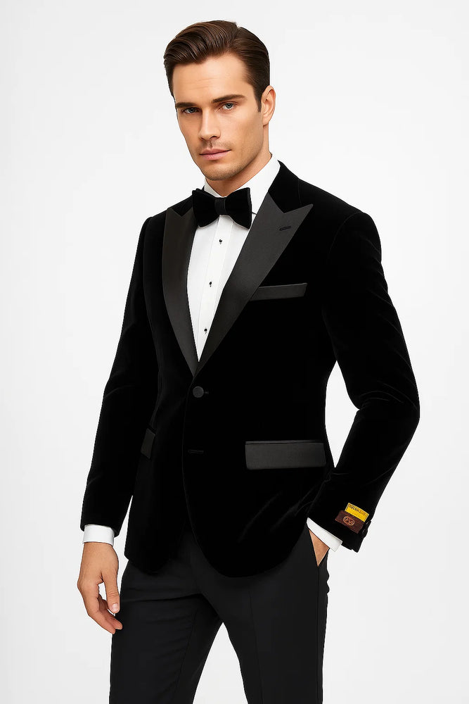 Peak Lapel Fashion Smoking Casual Velour Cocktail Tuxedo velour Men's blazer Jacket With Free Matching bow