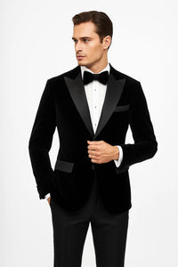 Peak Lapel Fashion Smoking Casual Velour Cocktail Tuxedo velour Men's blazer Jacket With Free Matching bow