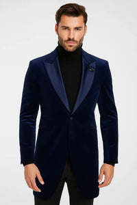 Velvet Long Coat - Velvet Carcoat - R-BlueCoat