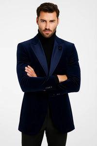 Velvet Long Coat - Velvet Carcoat - R-BlueCoat