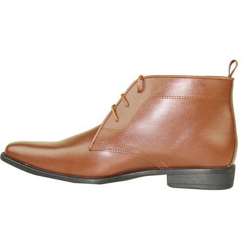 "Authentic Leather Brown Allure Ankle Boot: The Perfect Menswear Finishing Touch for Formal Functions." - USA Men's Outlet