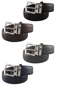Kid's Basketweave Leather Belt