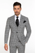 One Button 3 Piece Suit by Rossiman