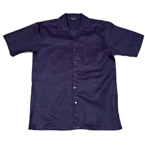 Mens Purple Linen Shirt and Pants Casual Outfit Set