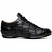 Marco Di Milano Bari Black Lizard Patchwork Sneakers