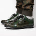 Marco Di Milano Bari Green Leather Oxford Dress Shoe