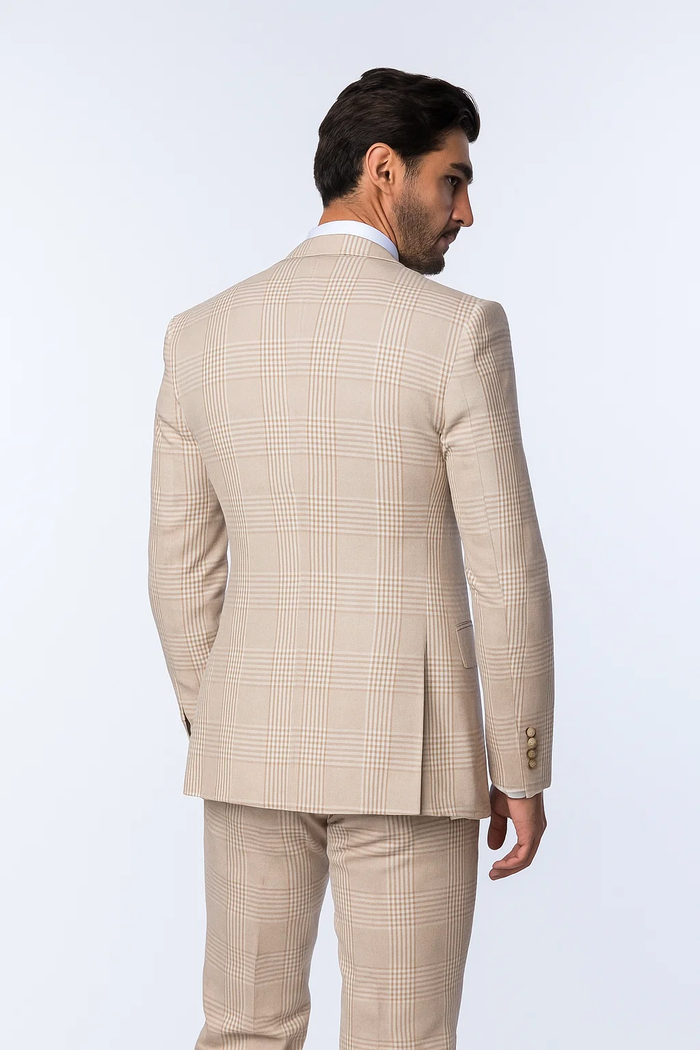 Suits With Baggy Pleated Pants - Wide Leg Pants 100% Wool - Classic Fit by Rossiman