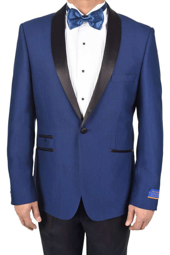 "Soho Madison" New Blue 1-Button Shawl Tuxedo (2-Piece Set)
