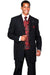 "Black & Red Paisley 4-Button Long Vested Suit – Fortino Landi" - USA Men's Outlet