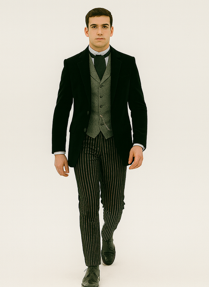 Black Velvet Roderick Smoking Jacket – Men's Evening Wear