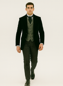 Black Velvet Roderick Smoking Jacket – Men's Evening Wear