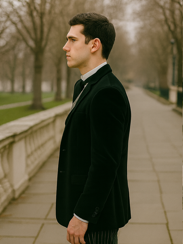Black Velvet Roderick Smoking Jacket – Men's Evening Wear