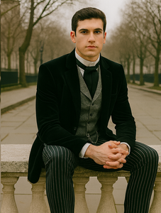Black Velvet Roderick Smoking Jacket – Men's Evening Wear