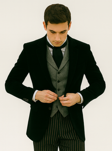 Black Velvet Roderick Smoking Jacket – Men's Evening Wear