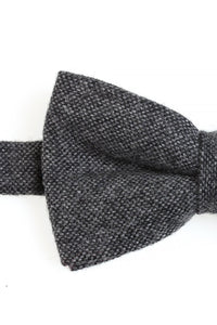 Charcoal Tweed Bow Tie