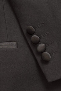 "Notch Satin Edge" Black Tuxedo Jacket (Separates)