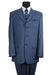 "Blue Texured 3-Button Classic-Fit Suit: From Fortino Landi." - USA Men's Outlet