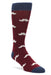 Bold Socks Burgundy Bold Mustache Socks