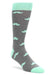 Bold Socks Mint Grey Bold Mustache Socks