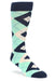 Bold Socks Mint Navy Bold Argyle Socks