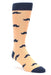 Bold Socks Peach Navy Bold Mustache Socks