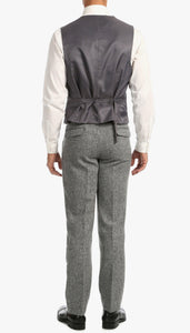 Bradford Grey Slim Fit 3 Piece Tweed Suit H-1