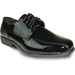 "Bravo Black Double Runner Shiny Patent Dress Shoe: The Perfect Topper for your Formal Wedding or Prom". - USA Men's Outlet