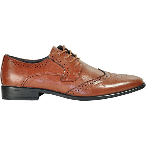 Bravo Brown 1920's Wingtip Dress Shoe - Lace Up Vintage-Style - USA Men's Outlet