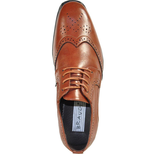 Bravo Brown 1920's Wingtip Dress Shoe - Lace Up Vintage-Style - USA Men's Outlet