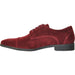 Bravo Burgundy Suede Cap Toe Dress Shoes - Wedding & Prom Style - USA Men's Outlet