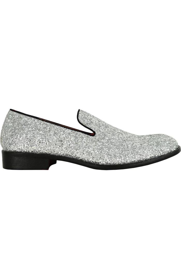 "Tristan" Silver Shoes