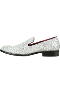 "Tristan" Silver Shoes